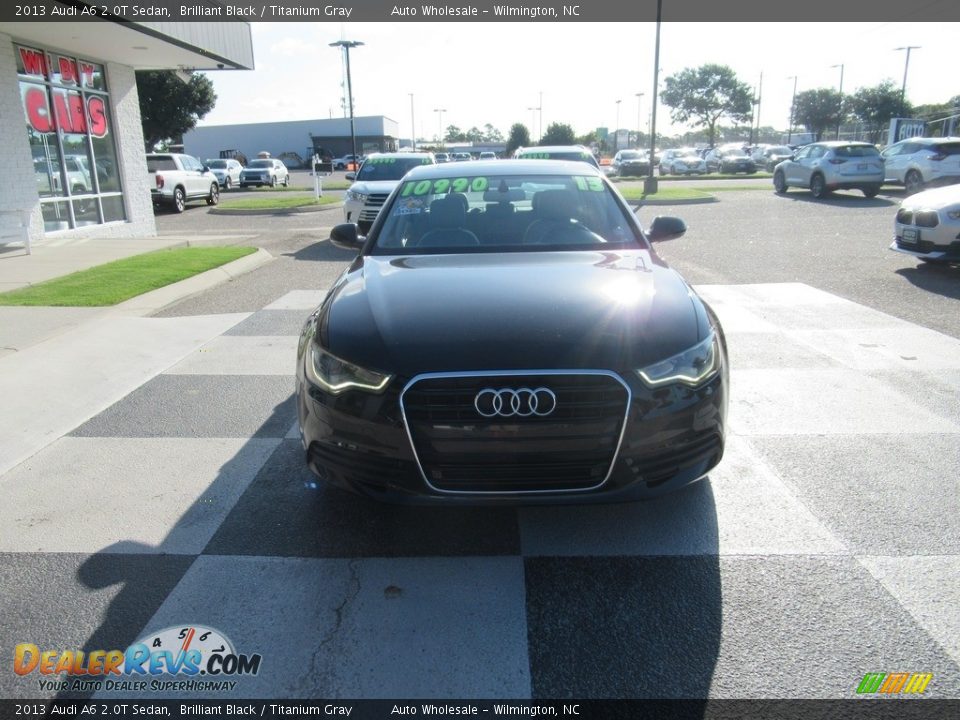 2013 Audi A6 2.0T Sedan Brilliant Black / Titanium Gray Photo #2