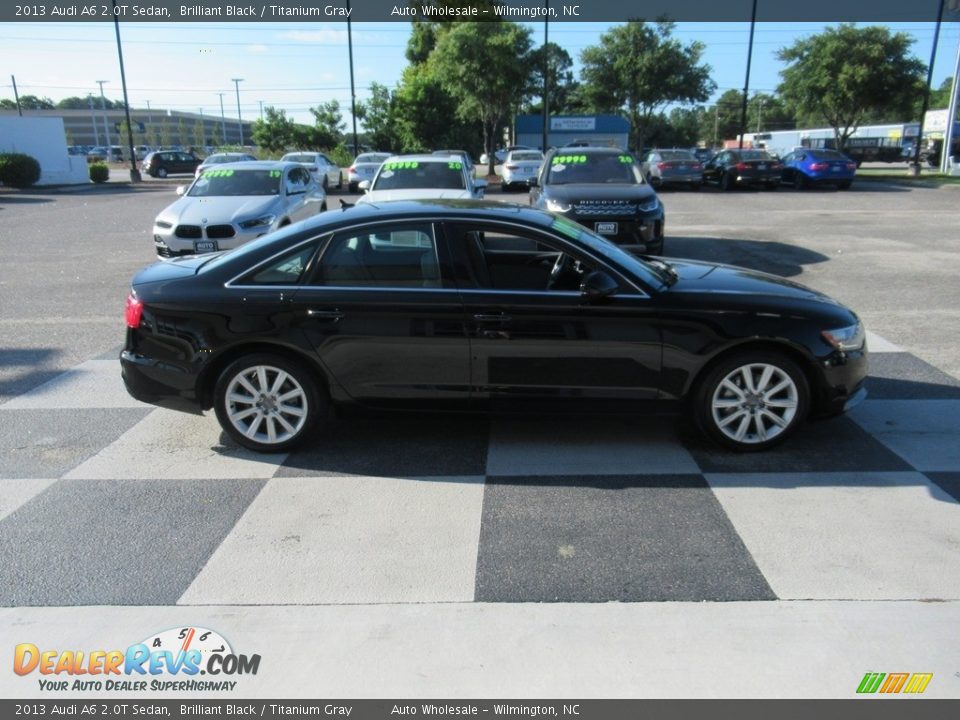 2013 Audi A6 2.0T Sedan Brilliant Black / Titanium Gray Photo #3