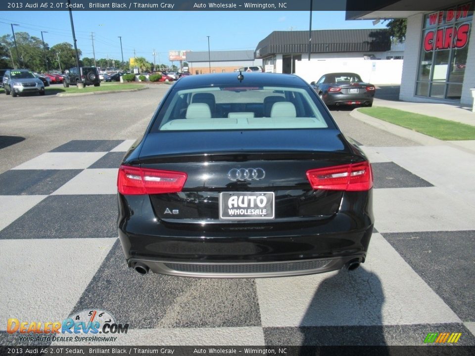 2013 Audi A6 2.0T Sedan Brilliant Black / Titanium Gray Photo #4