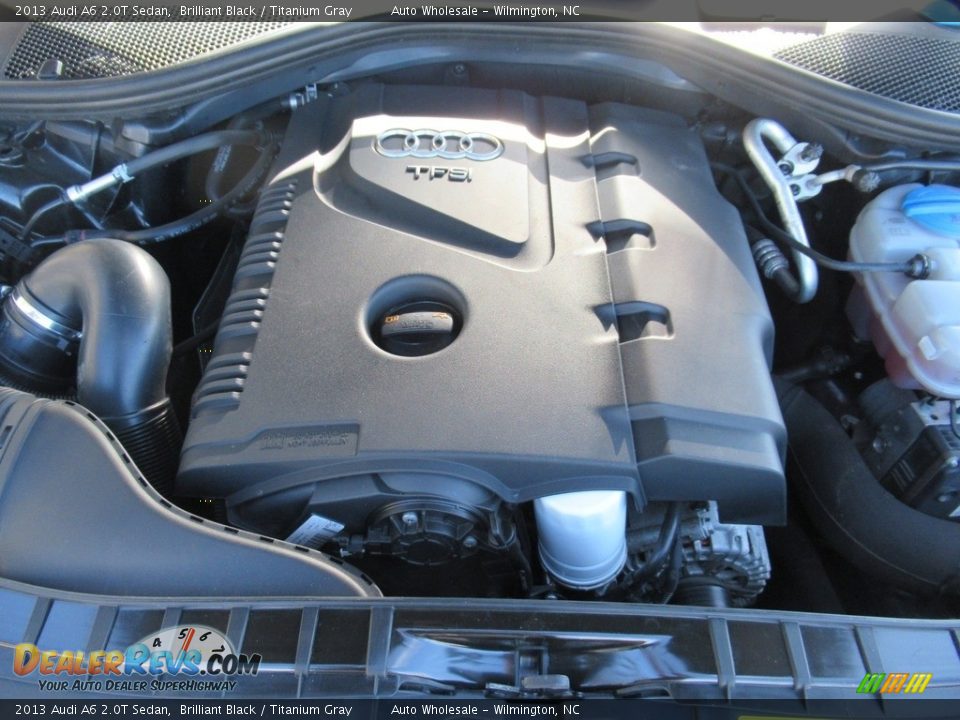 2013 Audi A6 2.0T Sedan Brilliant Black / Titanium Gray Photo #6