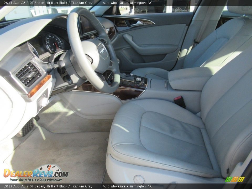 2013 Audi A6 2.0T Sedan Brilliant Black / Titanium Gray Photo #10