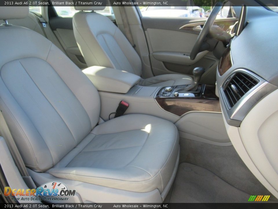 2013 Audi A6 2.0T Sedan Brilliant Black / Titanium Gray Photo #12