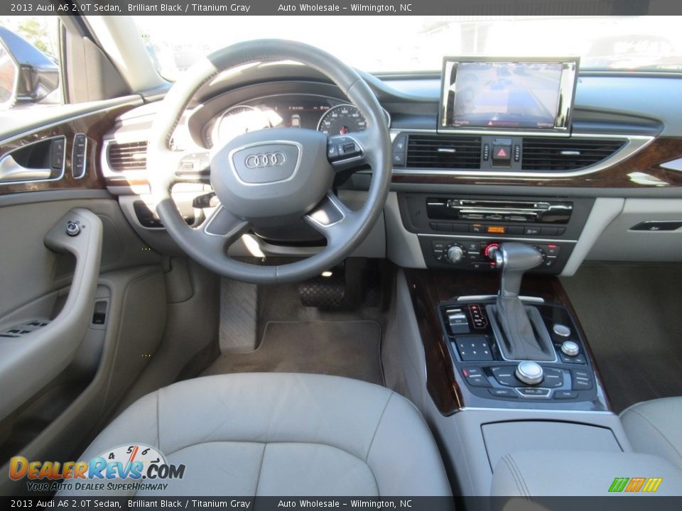 2013 Audi A6 2.0T Sedan Brilliant Black / Titanium Gray Photo #15