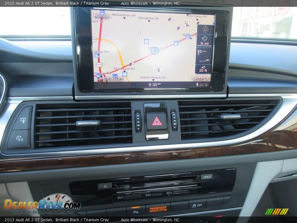 2013 Audi A6 2.0T Sedan Brilliant Black / Titanium Gray Photo #17