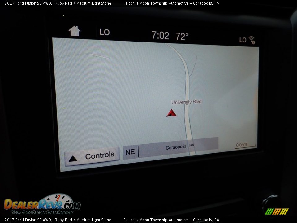 2017 Ford Fusion SE AWD Ruby Red / Medium Light Stone Photo #21