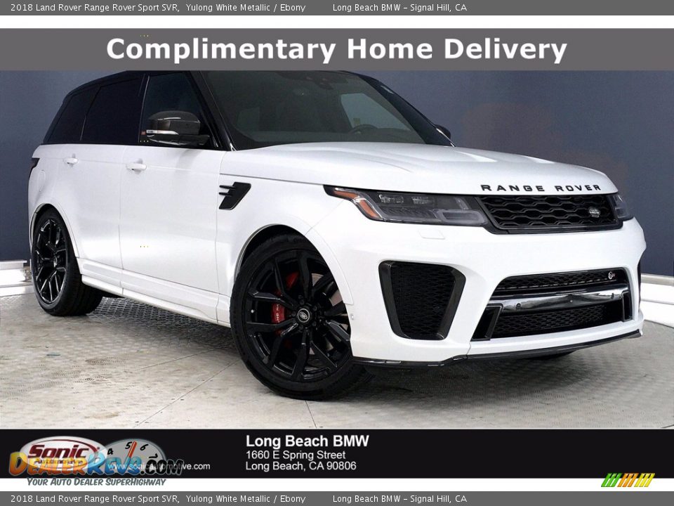 2018 Land Rover Range Rover Sport SVR Yulong White Metallic / Ebony Photo #1