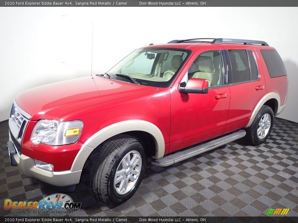 2010 Ford Explorer Eddie Bauer 4x4 Sangria Red Metallic / Camel Photo #7