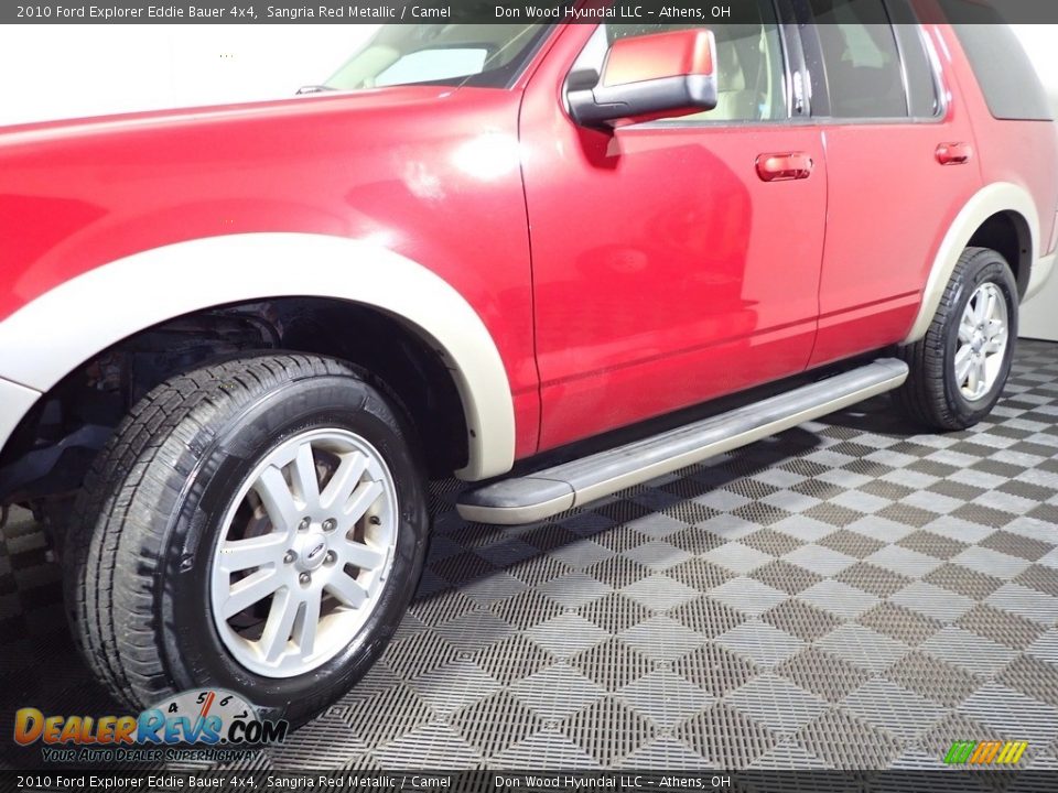 2010 Ford Explorer Eddie Bauer 4x4 Sangria Red Metallic / Camel Photo #8