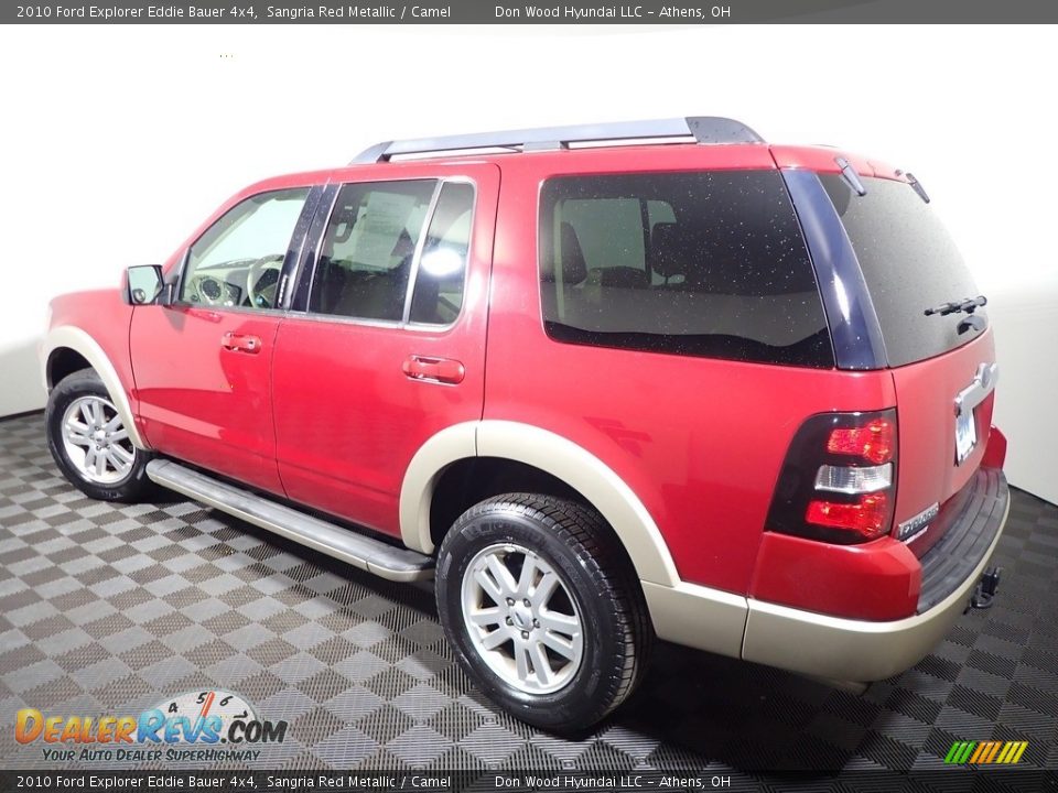 2010 Ford Explorer Eddie Bauer 4x4 Sangria Red Metallic / Camel Photo #9