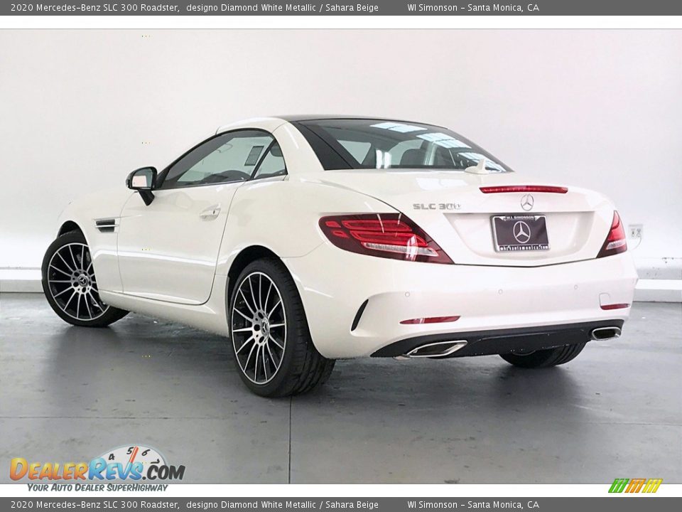 2020 Mercedes-Benz SLC 300 Roadster designo Diamond White Metallic / Sahara Beige Photo #2