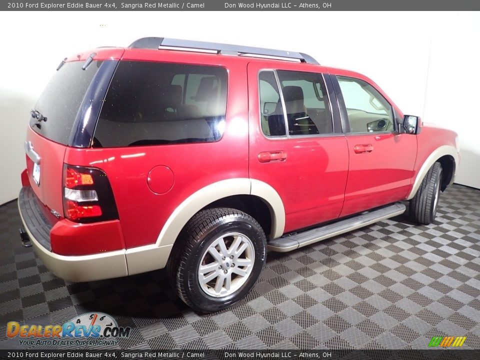 2010 Ford Explorer Eddie Bauer 4x4 Sangria Red Metallic / Camel Photo #15