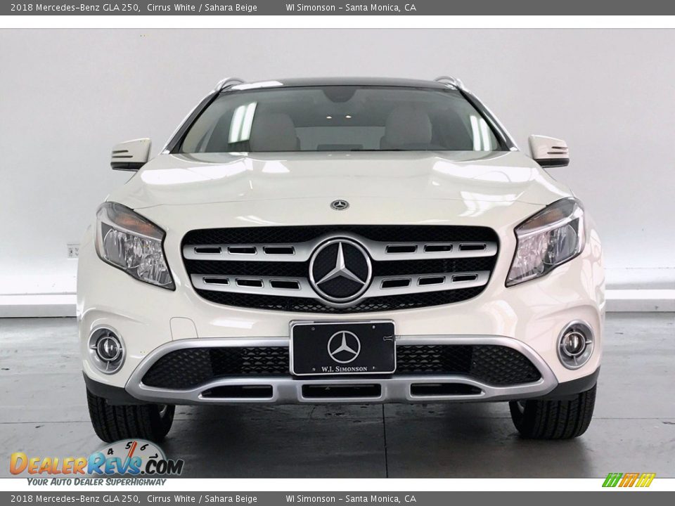 2018 Mercedes-Benz GLA 250 Cirrus White / Sahara Beige Photo #2