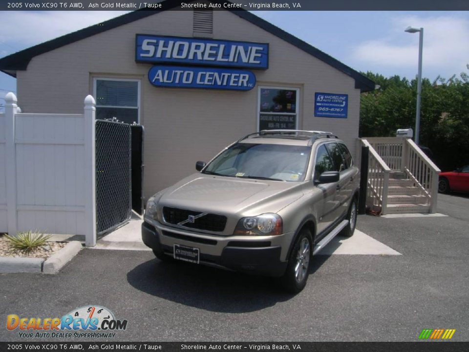 2005 Volvo XC90 T6 AWD Ash Gold Metallic / Taupe Photo #1