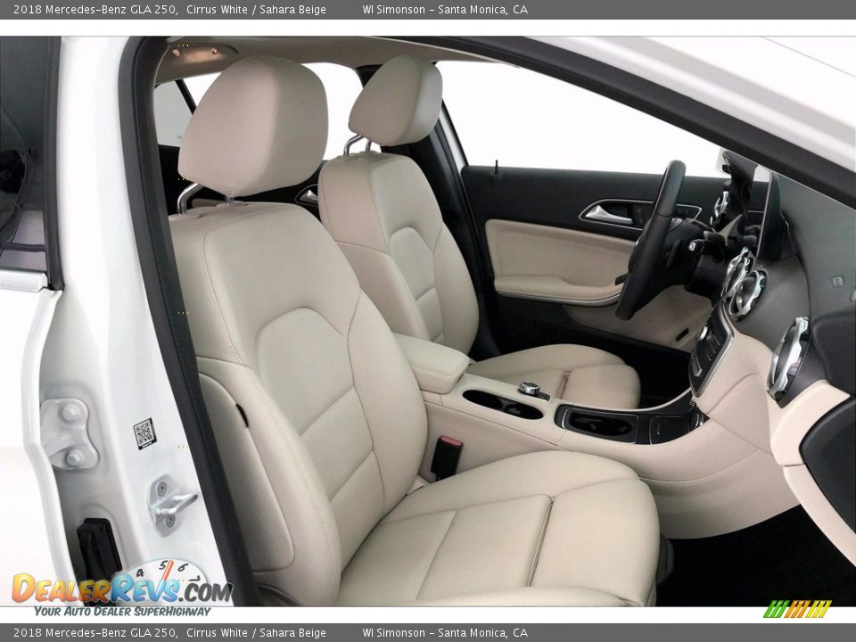 2018 Mercedes-Benz GLA 250 Cirrus White / Sahara Beige Photo #6