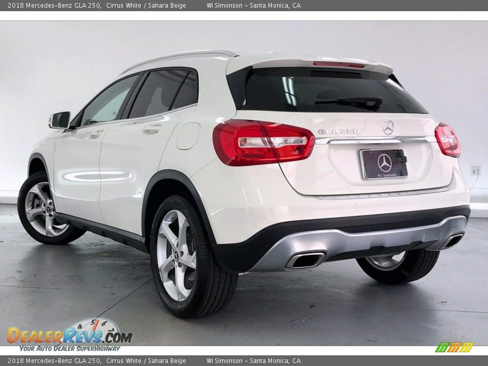 2018 Mercedes-Benz GLA 250 Cirrus White / Sahara Beige Photo #10