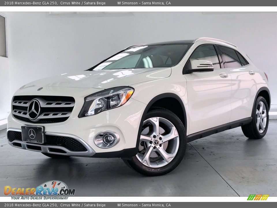 2018 Mercedes-Benz GLA 250 Cirrus White / Sahara Beige Photo #12