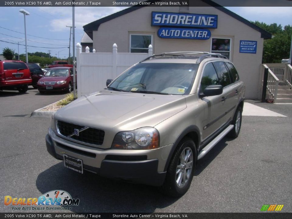 2005 Volvo XC90 T6 AWD Ash Gold Metallic / Taupe Photo #2