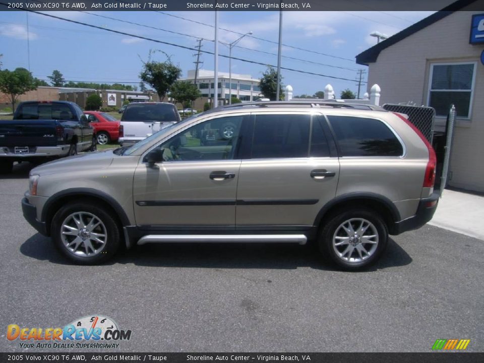 2005 Volvo XC90 T6 AWD Ash Gold Metallic / Taupe Photo #3