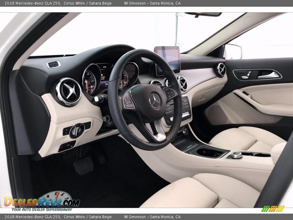 2018 Mercedes-Benz GLA 250 Cirrus White / Sahara Beige Photo #22