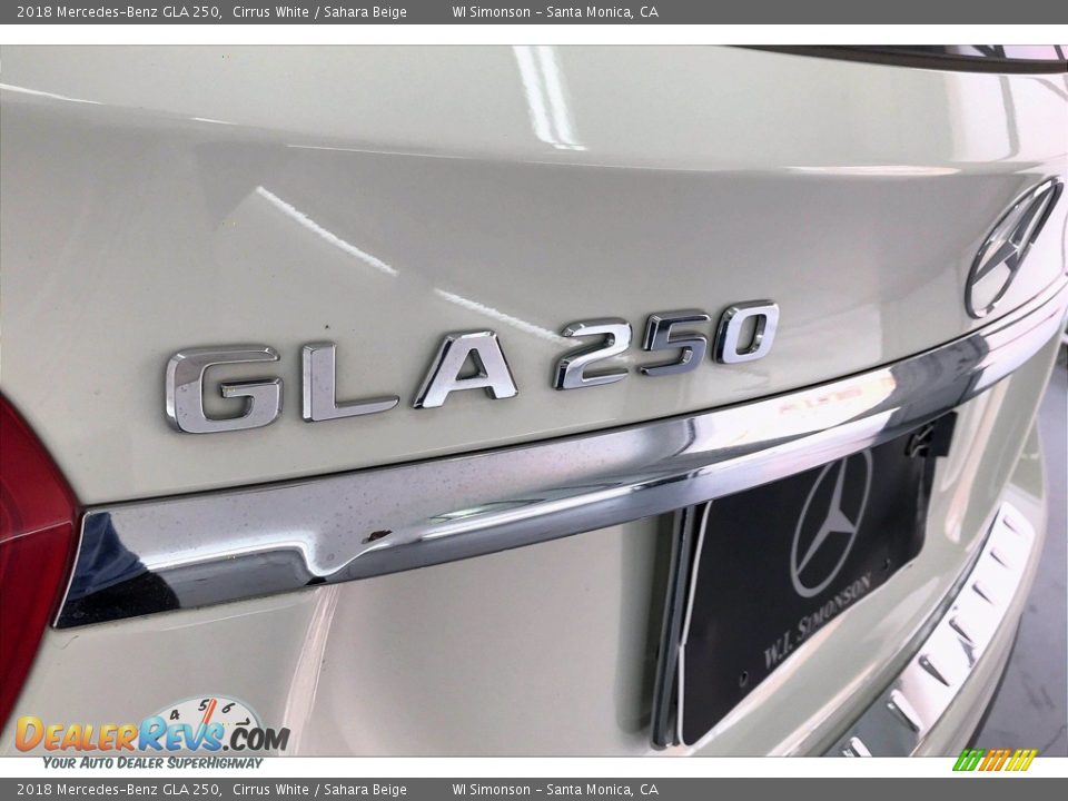 2018 Mercedes-Benz GLA 250 Cirrus White / Sahara Beige Photo #27