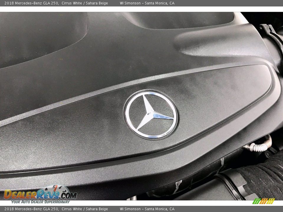2018 Mercedes-Benz GLA 250 Cirrus White / Sahara Beige Photo #31