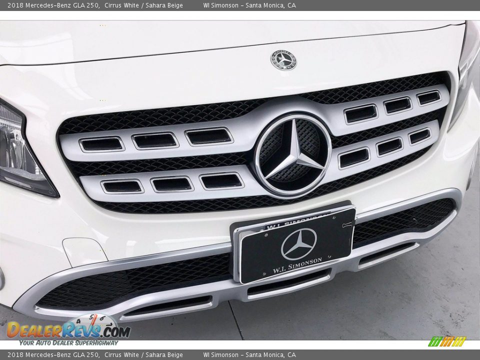 2018 Mercedes-Benz GLA 250 Cirrus White / Sahara Beige Photo #33