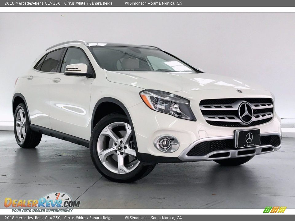 2018 Mercedes-Benz GLA 250 Cirrus White / Sahara Beige Photo #34