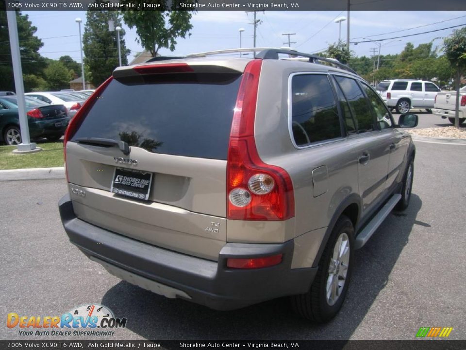 2005 Volvo XC90 T6 AWD Ash Gold Metallic / Taupe Photo #6