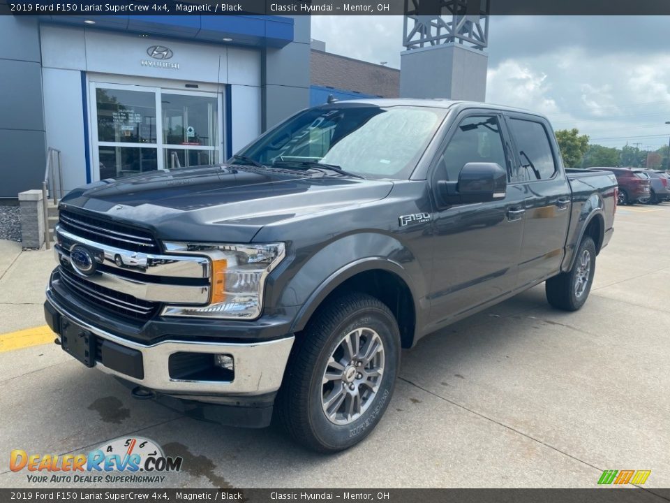 2019 Ford F150 Lariat SuperCrew 4x4 Magnetic / Black Photo #1