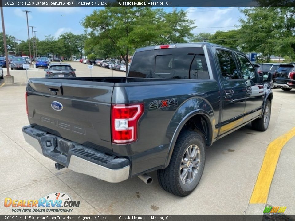 2019 Ford F150 Lariat SuperCrew 4x4 Magnetic / Black Photo #2