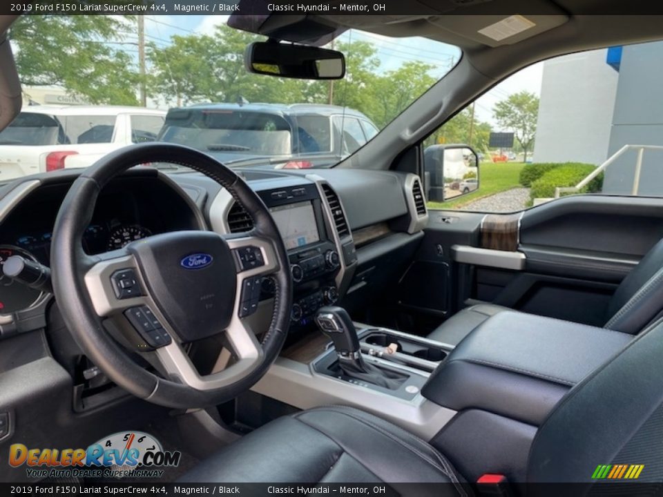 2019 Ford F150 Lariat SuperCrew 4x4 Magnetic / Black Photo #3