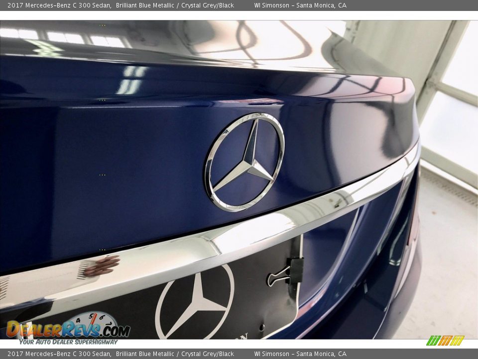 2017 Mercedes-Benz C 300 Sedan Brilliant Blue Metallic / Crystal Grey/Black Photo #7