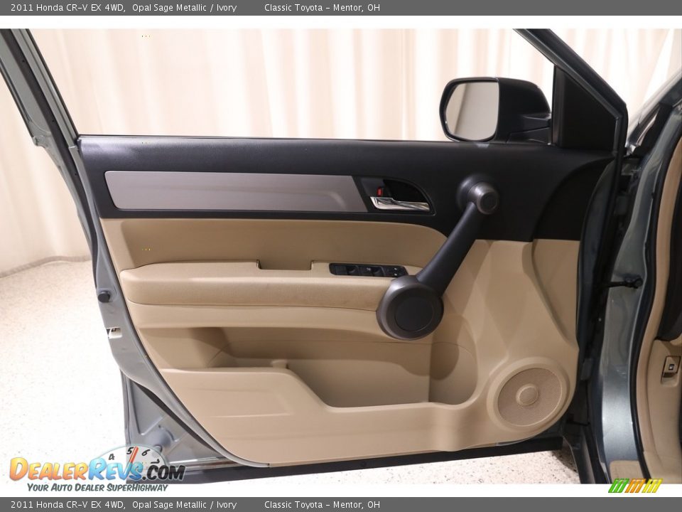 2011 Honda CR-V EX 4WD Opal Sage Metallic / Ivory Photo #4