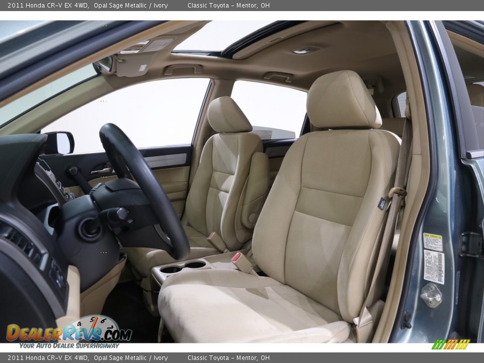 2011 Honda CR-V EX 4WD Opal Sage Metallic / Ivory Photo #5