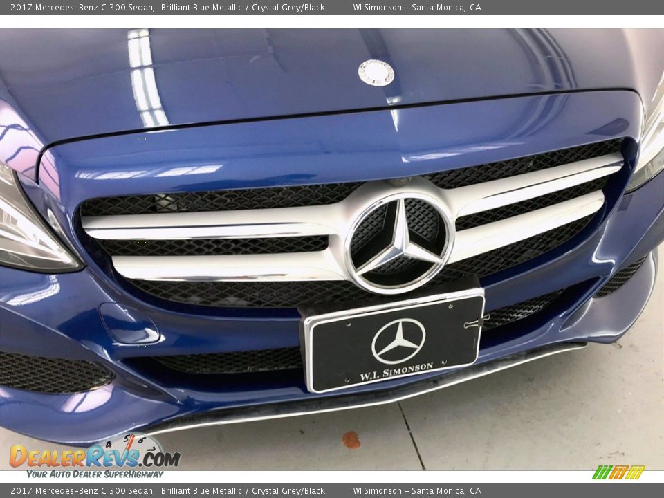 2017 Mercedes-Benz C 300 Sedan Brilliant Blue Metallic / Crystal Grey/Black Photo #33