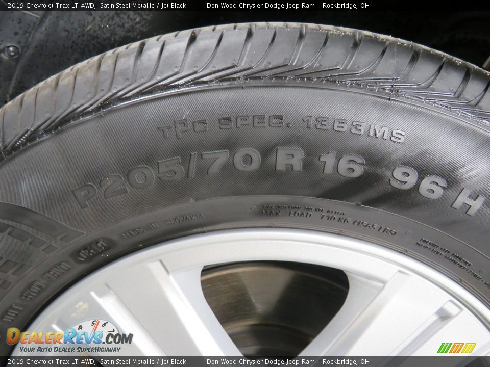 2019 Chevrolet Trax LT AWD Satin Steel Metallic / Jet Black Photo #17