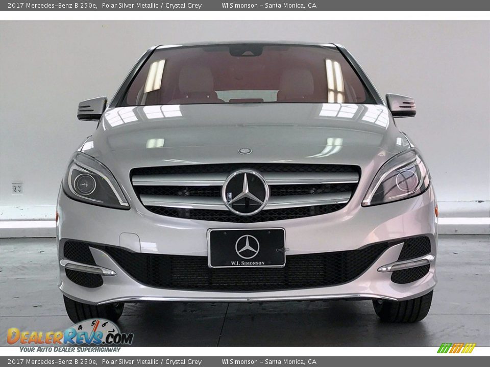 2017 Mercedes-Benz B 250e Polar Silver Metallic / Crystal Grey Photo #2