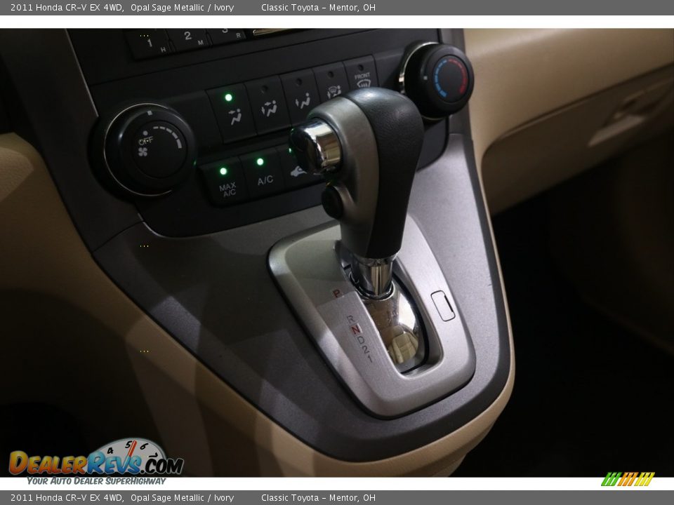2011 Honda CR-V EX 4WD Opal Sage Metallic / Ivory Photo #11
