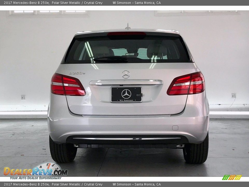 2017 Mercedes-Benz B 250e Polar Silver Metallic / Crystal Grey Photo #3