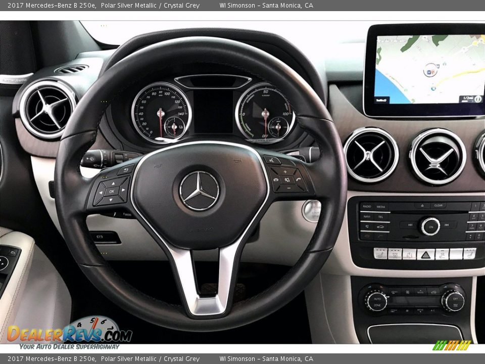 2017 Mercedes-Benz B 250e Polar Silver Metallic / Crystal Grey Photo #4