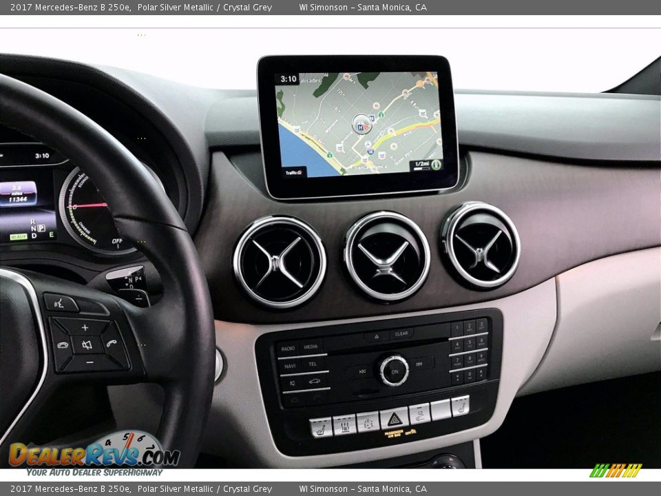 2017 Mercedes-Benz B 250e Polar Silver Metallic / Crystal Grey Photo #5