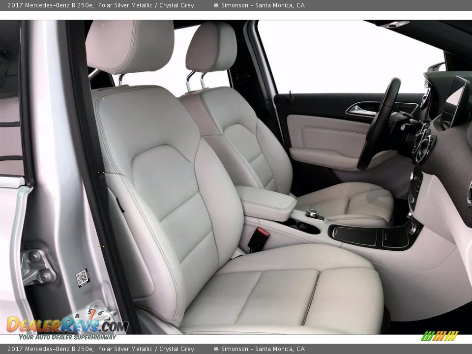 2017 Mercedes-Benz B 250e Polar Silver Metallic / Crystal Grey Photo #6