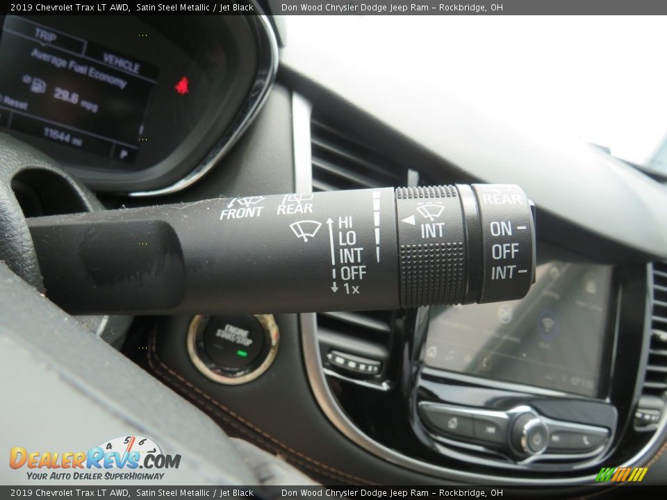 2019 Chevrolet Trax LT AWD Satin Steel Metallic / Jet Black Photo #26