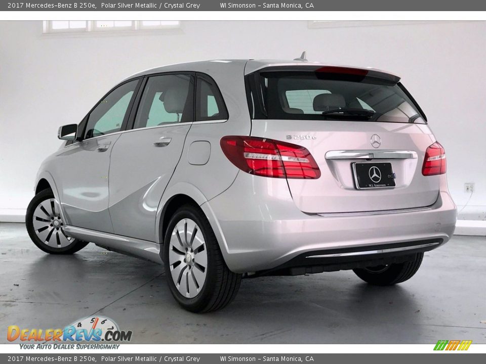 2017 Mercedes-Benz B 250e Polar Silver Metallic / Crystal Grey Photo #10