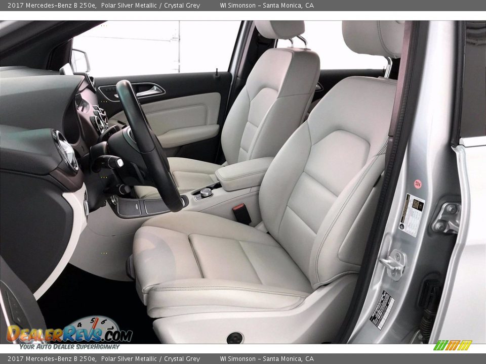 2017 Mercedes-Benz B 250e Polar Silver Metallic / Crystal Grey Photo #14