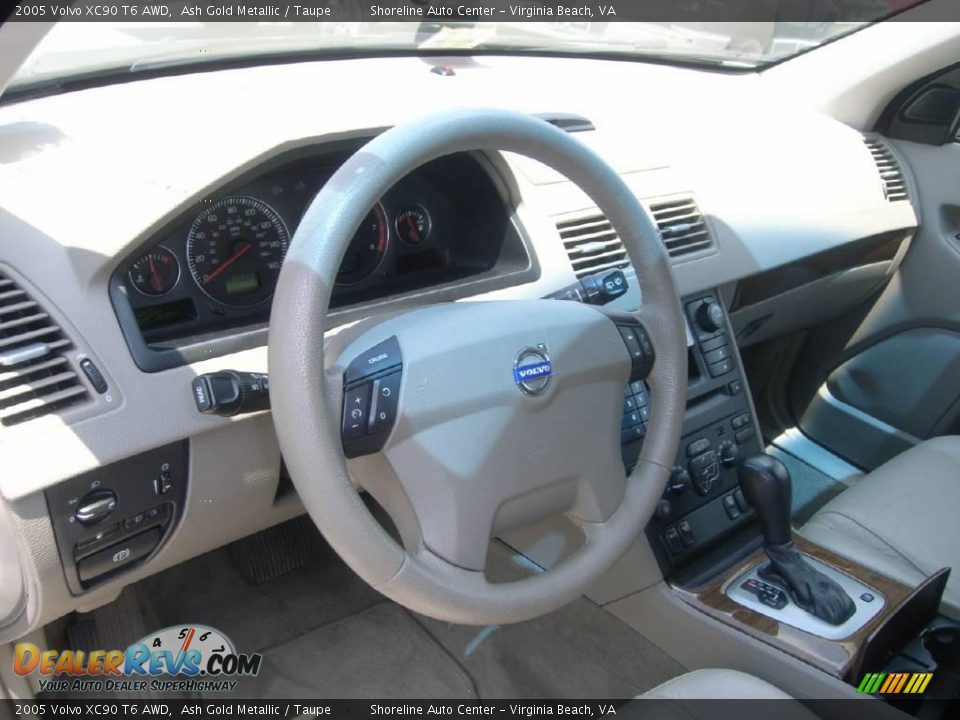 2005 Volvo XC90 T6 AWD Ash Gold Metallic / Taupe Photo #16