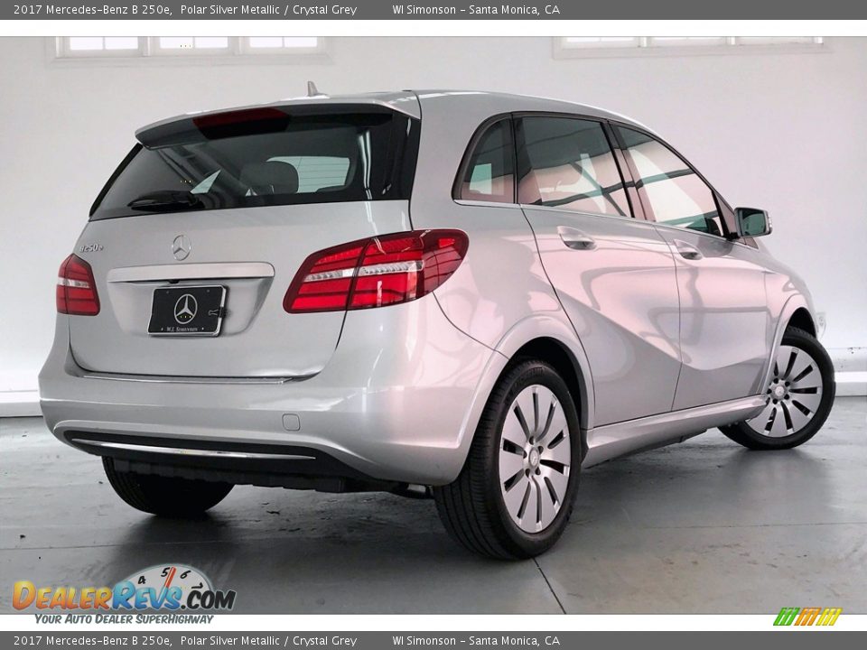 2017 Mercedes-Benz B 250e Polar Silver Metallic / Crystal Grey Photo #16