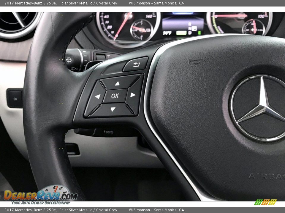2017 Mercedes-Benz B 250e Polar Silver Metallic / Crystal Grey Photo #18