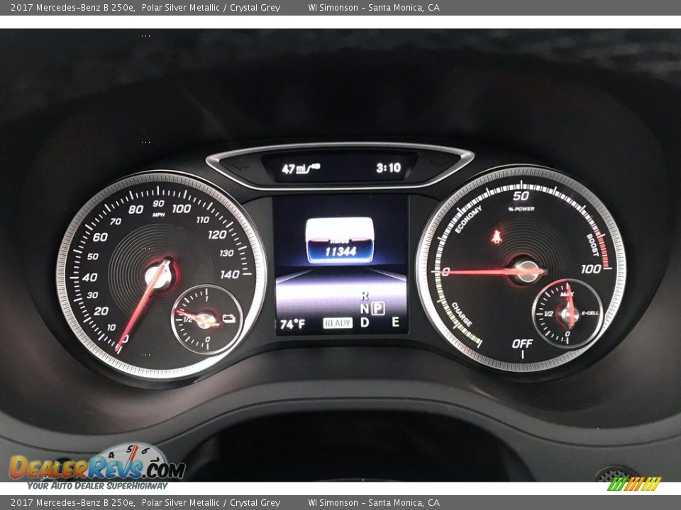 2017 Mercedes-Benz B 250e Polar Silver Metallic / Crystal Grey Photo #20