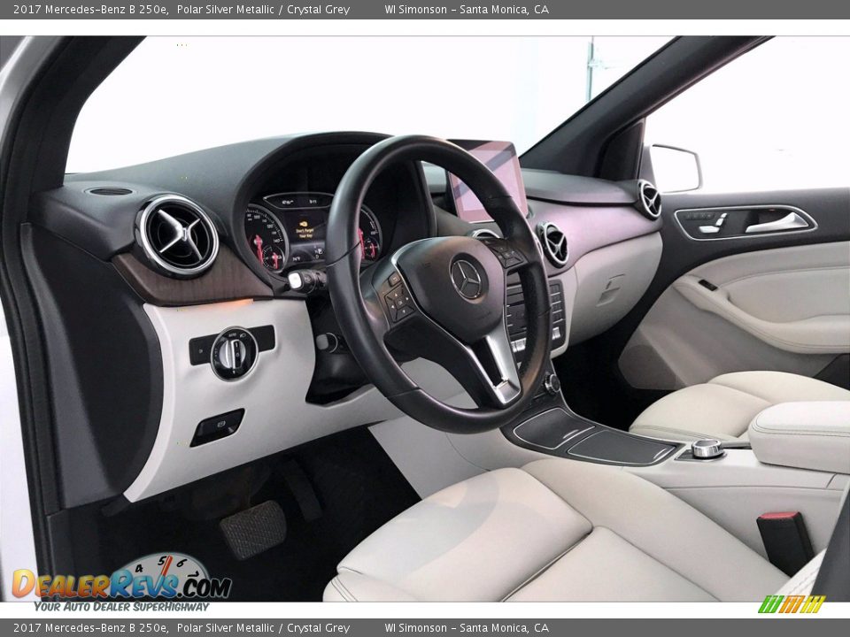 2017 Mercedes-Benz B 250e Polar Silver Metallic / Crystal Grey Photo #22